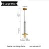 Nordic Minimalist Marble Pendant Light for Bedroom or Bar