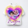 T-shirt Anime Kpop Witch Hunting Group 3D Printing Children's T-shirt Fashion Casual Cartoon T-shirt Girls' Children's Clothing