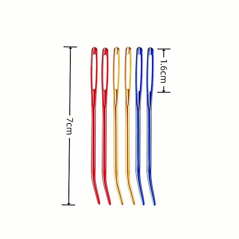 Aluminum Oxide Large Eye Needle for Thick Yarn and Sweater Repair