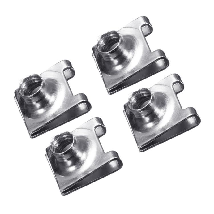 Automotive Accessories Number Plate Fixed Buckle Easy Installation Bumper License Plate Mounting U Type Clips Nuts