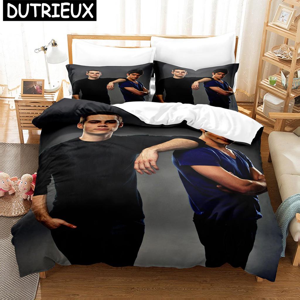 Teen Wolf Bettwäscheset Amerikanische TV-Serie Bettbezug Mode Geschenk für Teenager Männer 3-teilig Twin Single Queen King Size Bettbezugset