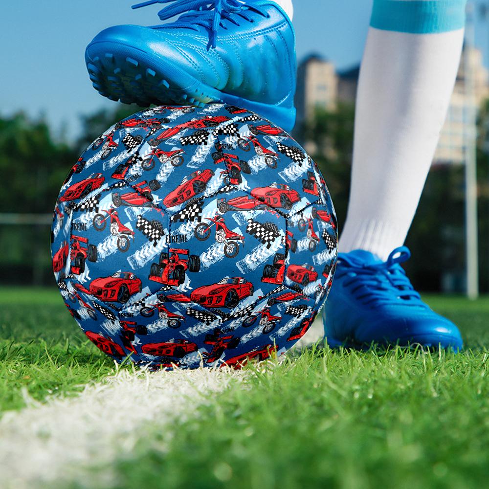 Racing Theme Size 5 Soccer Ball, Suitable for Both Indoor and Outdoor Matches, a Gift Suitable for Everyone.