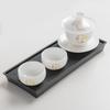 Kung Fu Tea Set Home One Pot Two Cups Tea Plate Small Ceramic Teapot Teacups Hotel Personal Small Sets Traveling