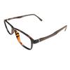 RSINC Full Rim TR-metal Unisex Eyeglasses Brown IB-1 M1 TR-White-BR