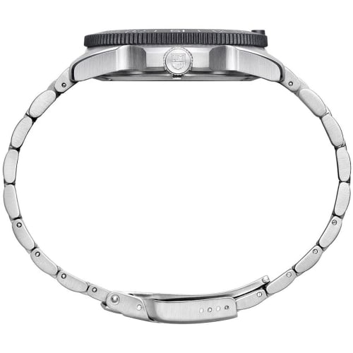 Luminox Men's Navy Seal Pacific Diver 3120 Series Silver Stainless Steel Oyster Band Blue Dial Quartz Analog Watch