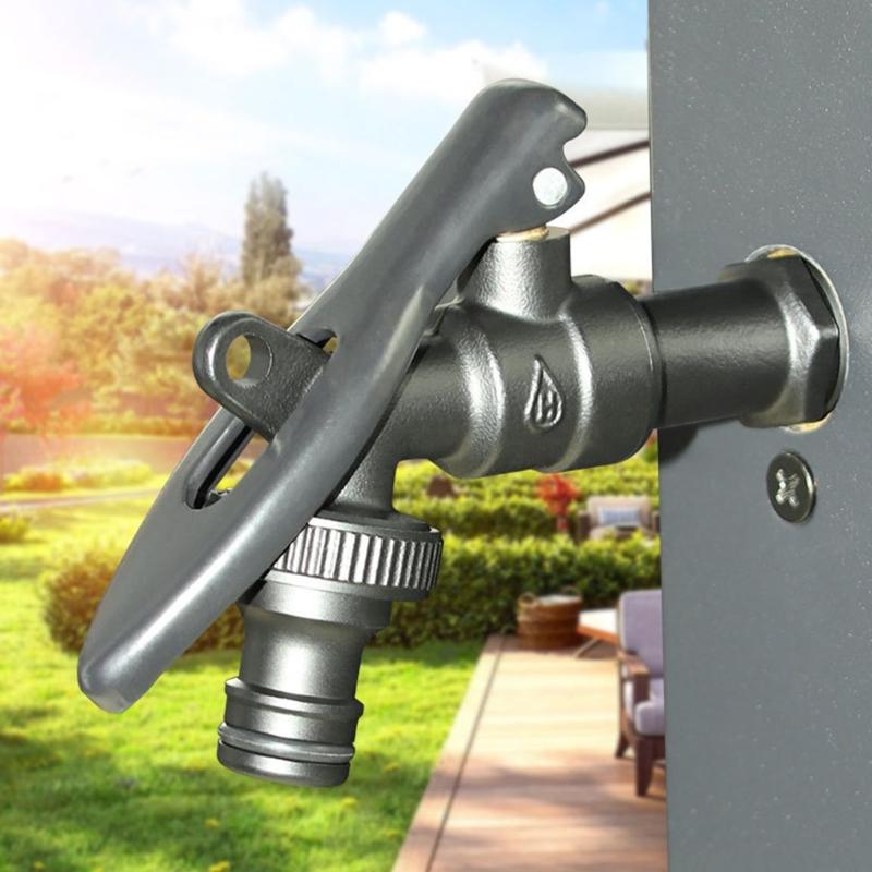 Outdoor Garden Antifreezing Tap High Flows Locked Outdoor Faucet Exterior Garden Hose Faucet Adapters Easy to Install