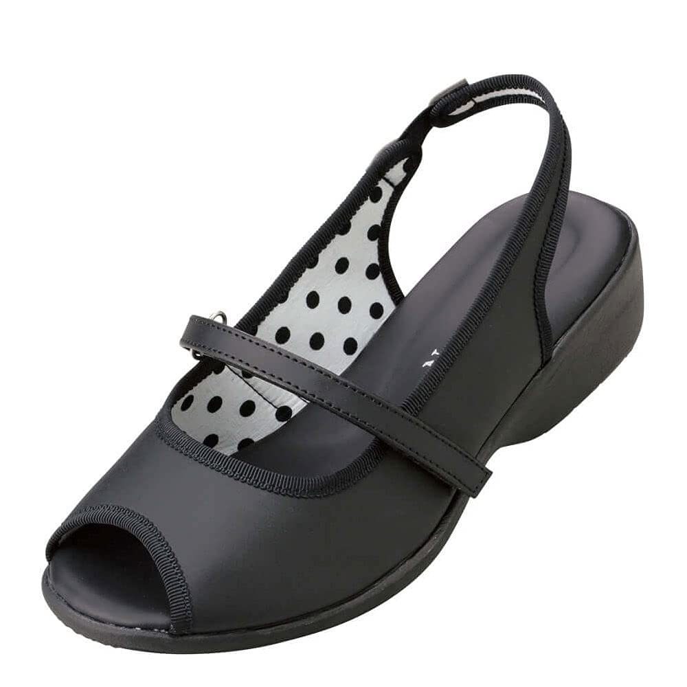 Nursery New Bicolor Sandals for Office 9318406A Nursing, Work, Women, LL, Black,