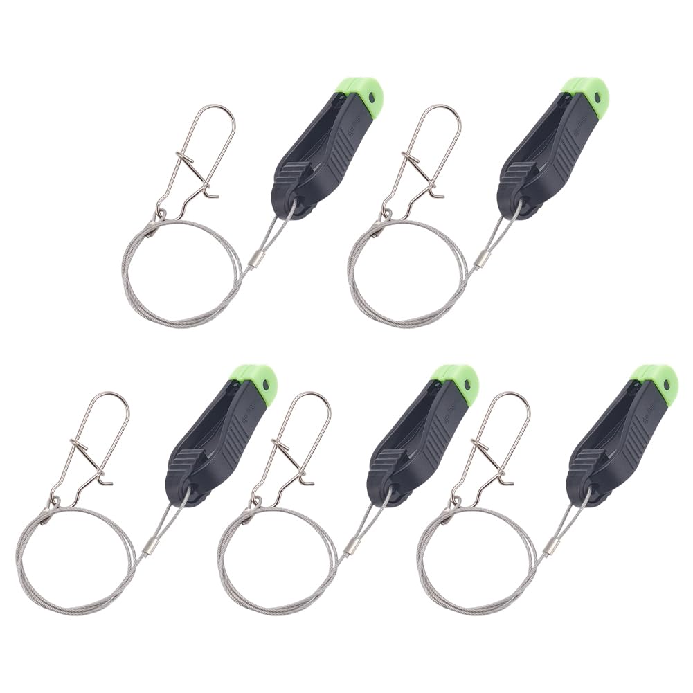 Downrigger Release Clips with Adjustable Steel Line Tensioner, Power Grip Release Clips for Kite, Offshore, Weights, Boats, Fishing Equipment