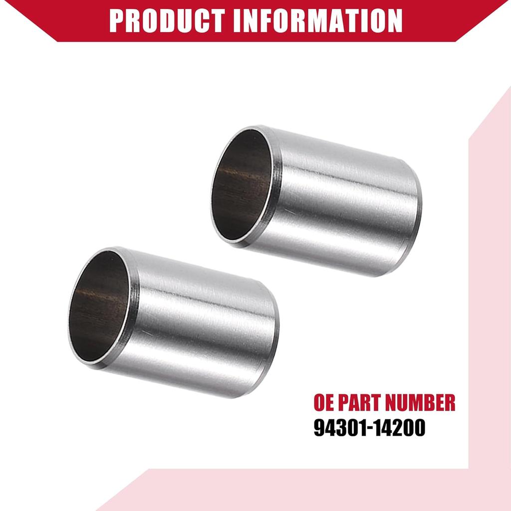 No.9430114200 / Engine Cylinder Head Location Dowel Pin for Honda Accord 1976-2020 / Durable / Metal / 2 Pcs / Silver Tone