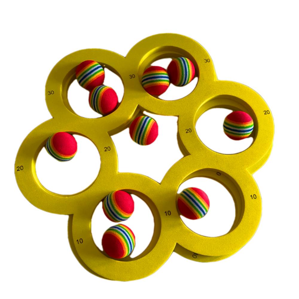 

with 10 Balls Throwing Score Ring Set EVA Puzzle Game Water Toys Outdoor Sports Circle