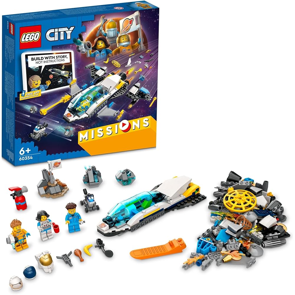 LEGO City Mars Exploration Mission 60354 Building Blocks Toy for Kids Ages 6 and Up