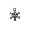 Snowmen Charms Snowflake Pendants For Winter Christmas Themed Jewelry