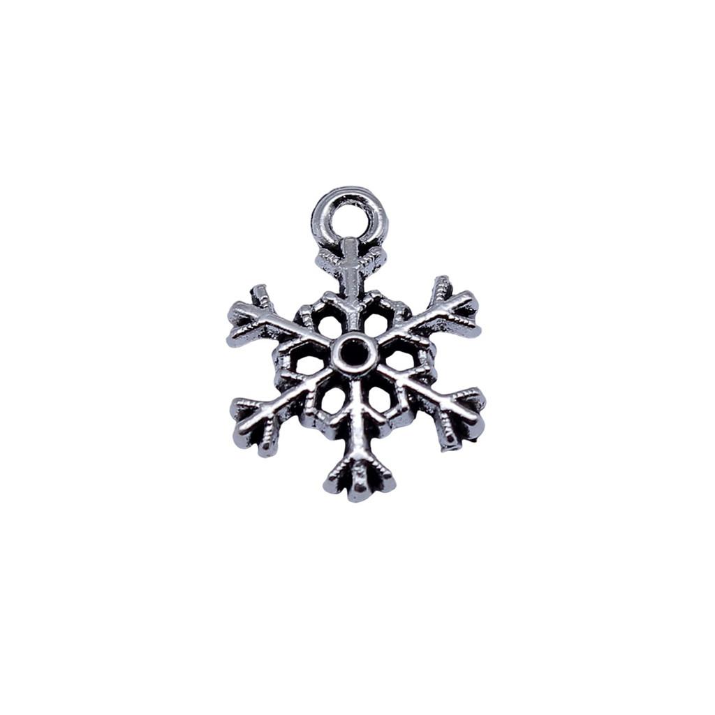 Snowmen Charms Snowflake Pendants For Winter Christmas Themed Jewelry