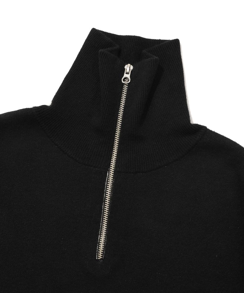 FALLETT Rock Band Half Zip Knit Black