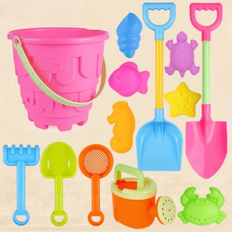 Kids Beach Sand Toy Set With Bucket Shovel And Animal Molds