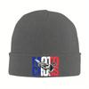 New French Motocross Beanie Hats Bonnet Hats Unisex Women Vintage Hippie Knitting Hat Winter Printed Elastic Caps