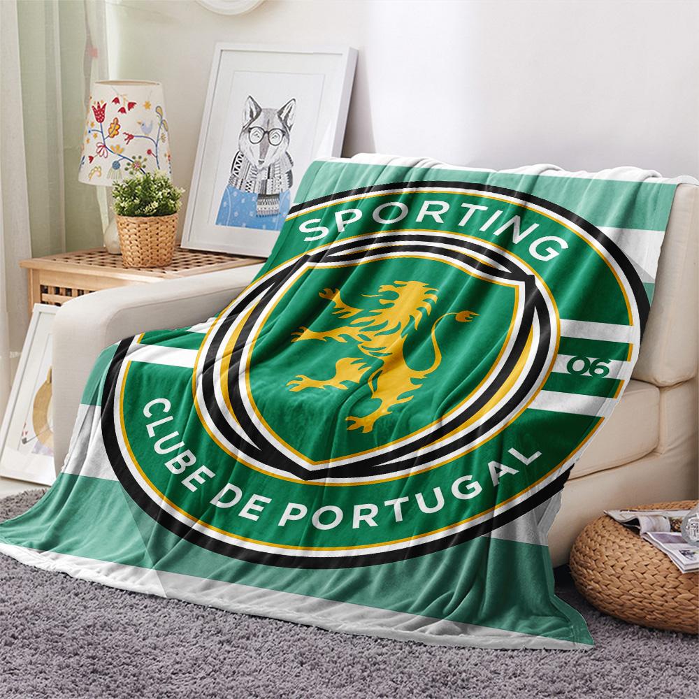 Sporting CP Print Flannel Blanket, High Quality Comfortable for All Seasons, Home Decor, Warmth and Comfort, Perfect for Christmas Gifts