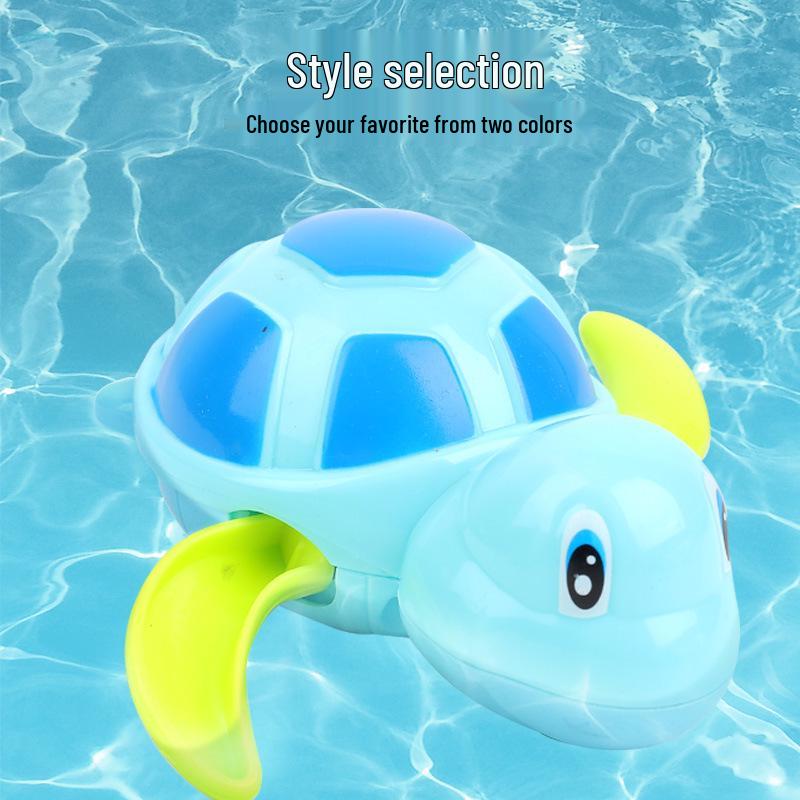 Cartoon Wind-Up Turtle Bath Toy for Infants and Toddlers