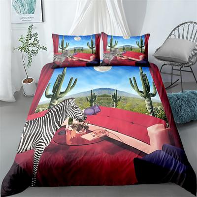 Fotografische Zebra Bettwäsche Set King Queen Double Full Twin Einzelgröße Bettwäsche Set