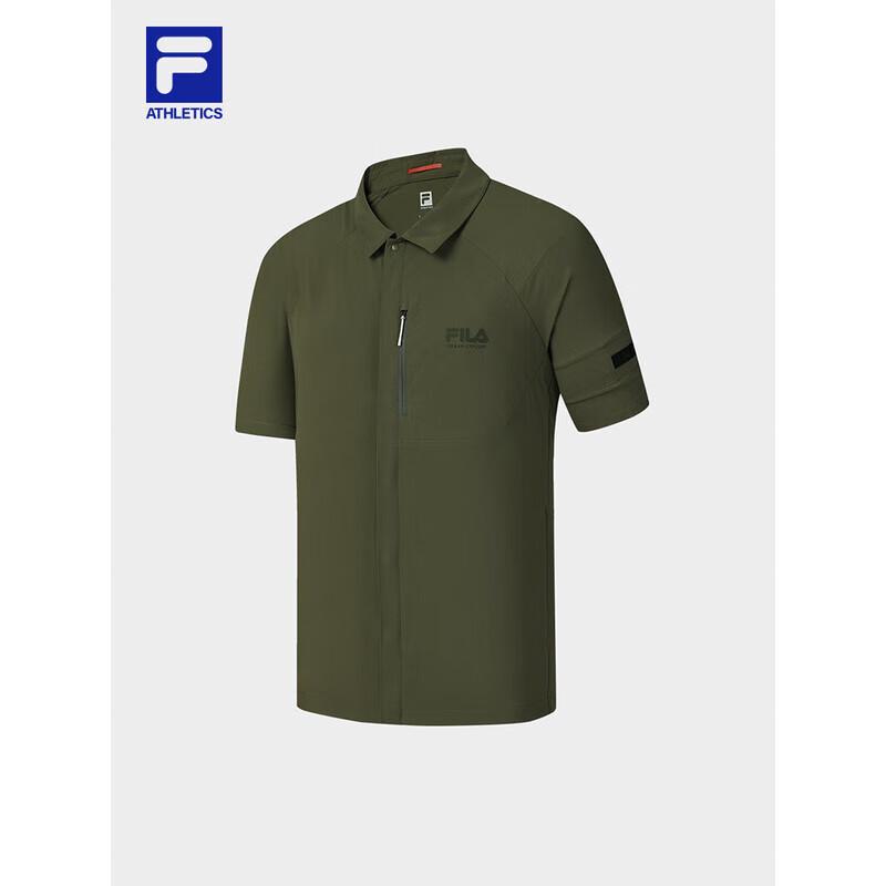 FILA Men s 2025 Fall Woven Short-Sleeve Shirt 2XL