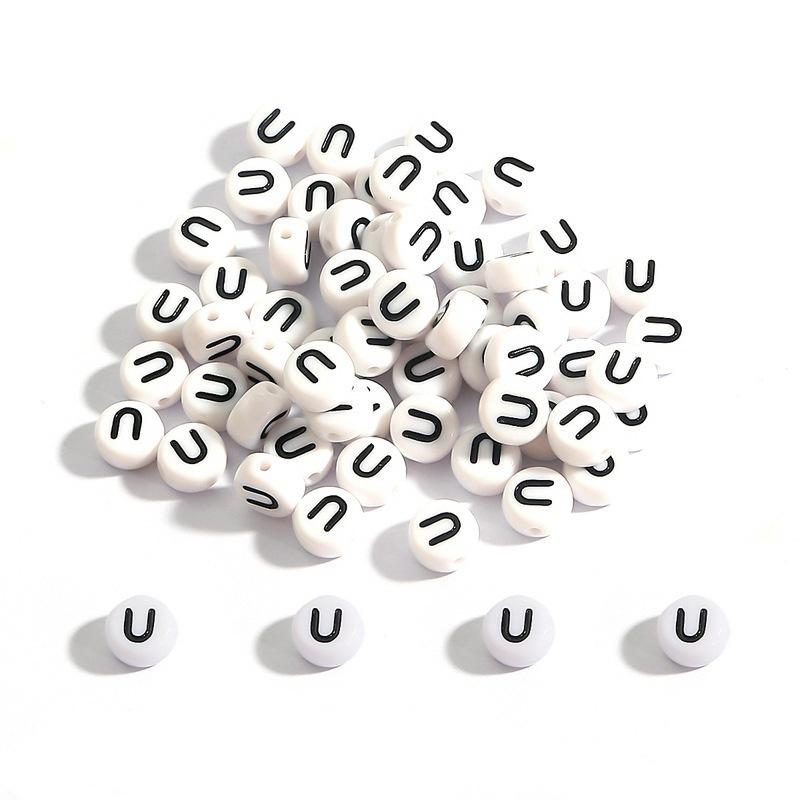 Brățară Handmade Mărgele 4*7mm Mărgele Acrilice Alfabet Mărgele Plate Instrumente de Înșirat Manual DIY pentru Copii Accesorii Bijuterii pentru Mărgelit Brățări Făcute Acasă