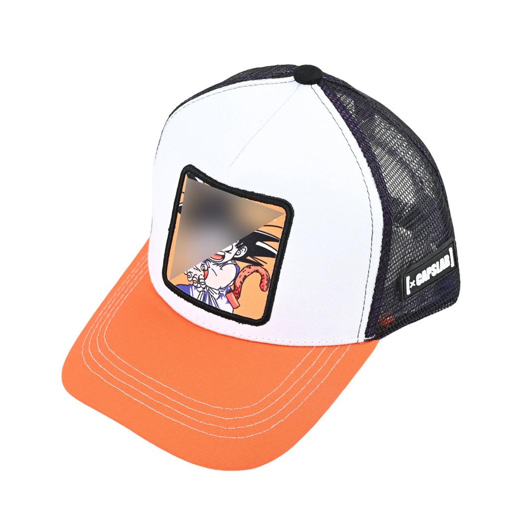 Personalized cartoon cartoon hat, trendy and cool mesh hat, embroidered baseball cap, sun protection breathable peaked cap source manufacturer