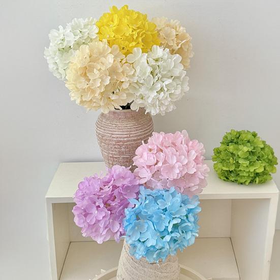 Hydrangea Artificial Flowers 29.13" Real Touch Faux Hydrangea with Long Stems for Home Office Decor Wedding Party Centerpieces Floral