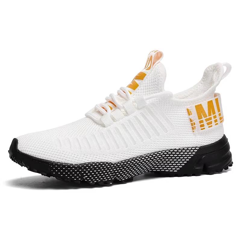 Mesh Breathable Sneakers Comfortable Casul Flats Shoes Lace-up Anti Slip Fashion Trend Outdoor Fitness Training Shoes for Men