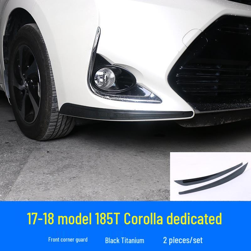

Front Bumper Protector Trim for 17-18 Toyota Corolla - Anti-Collision Strip