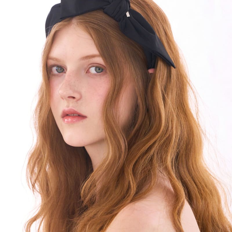 

Жан Поль Кларисс Сливовый Несбалансированный Ободок для волос с лентой JP-23-324HB black