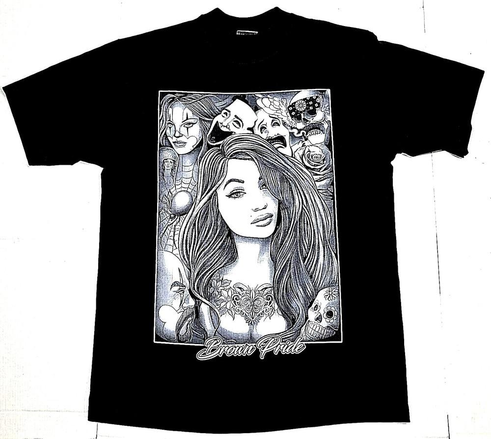 BROWN PRIDE T-shirt Urban Streetwear Men s 100% Cotton Tee New Unisex T-Shirt XXXL