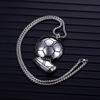 Mode Européenne et Américaine Coupe du Monde Football Rétro Produits de Football pour Hommes Pendentif Collier Homme