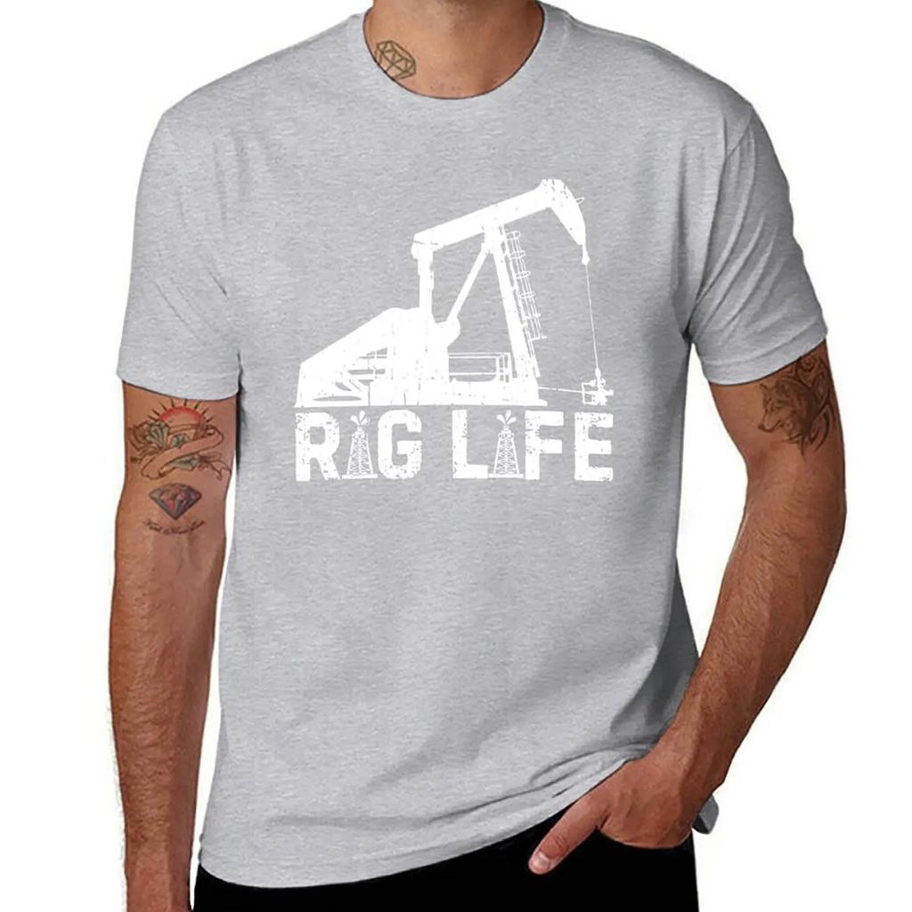 Funny Rig Life Oil Drilling Roughnecks Oilfield Worker Unisex Tshirt Shirts Graphic Unisexs Workout Shirts