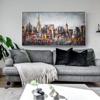 Abstract City Landscape Cavans Painting Modern Posters and Prints Wall Graffiti Art Picture for Living Room Home Decor Cuadros