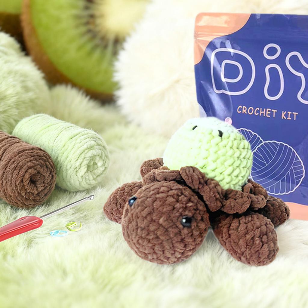 Turtle Knitting Kit for Beginners, Perfect Gift Idea for Craft Enthusiasts(Accessories In Random Color)