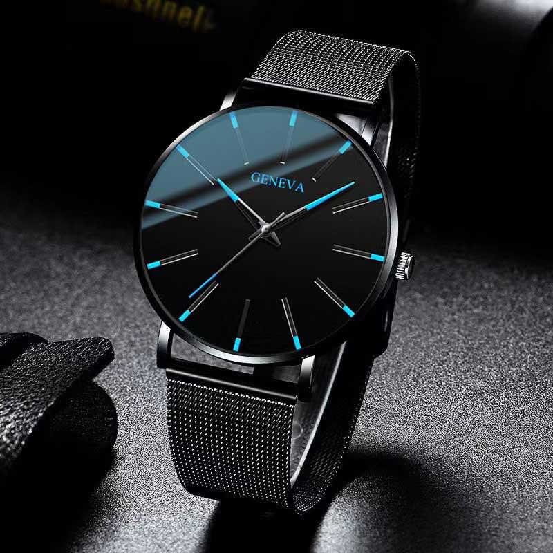 Geneva Men's and Women's Fashion Quartz Watch with Mesh Band