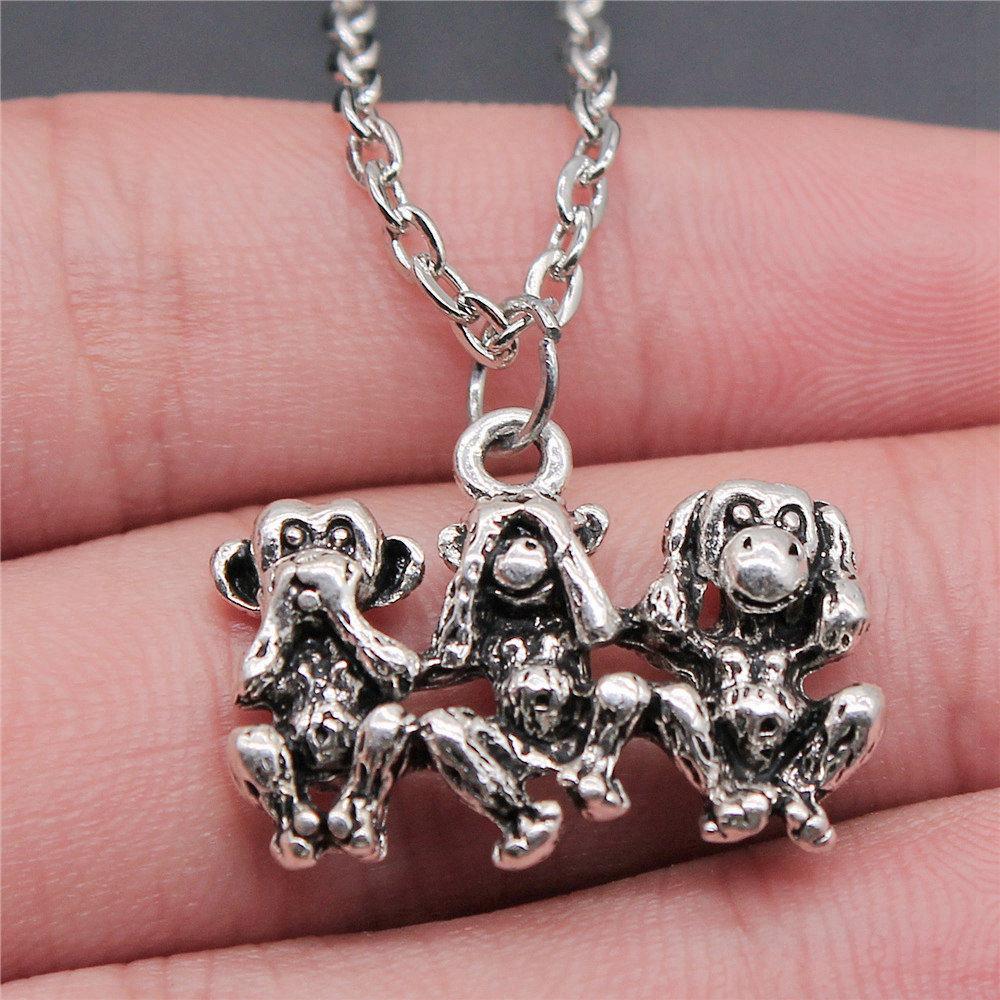 Halskette am Hals 43cm Kette Waldtiere Hochzeitsschmuck Zubehör QN031