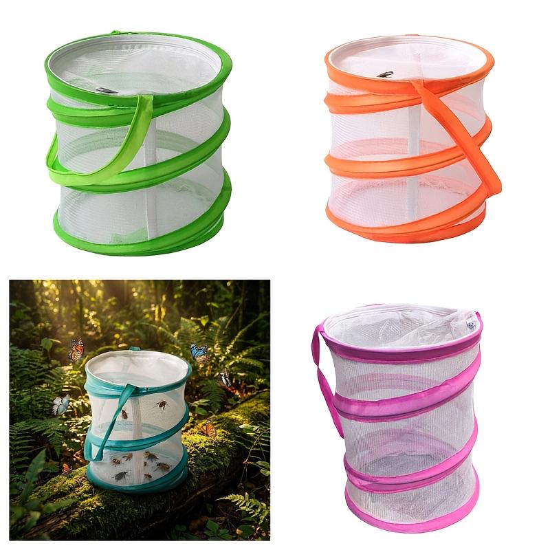 Butterfly Cage - Collapsible Bug Catcher Tent with Zip Lightweight Insect Habitat for Garden Outdoor Exploration and Nature Discovery