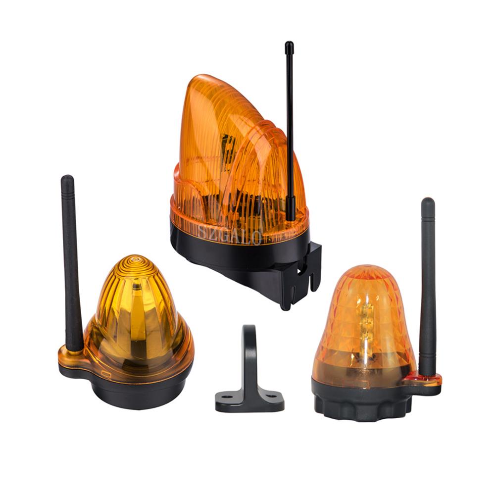 

AC/DC 12 В-265 В светодиодный мигающий сигнальный светильник для ворот, сигнальная лампа для открывания распашных раздвижных ворот/барьерных ворот, сигнальная стробоскопическая мигающая лампа