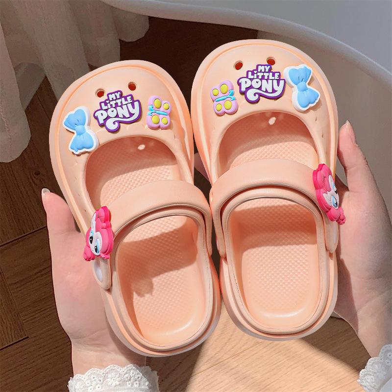 Garden Shoes Age-Size Female Parent-Child Beach Sandals Light Bottom Hole Shoes DIY