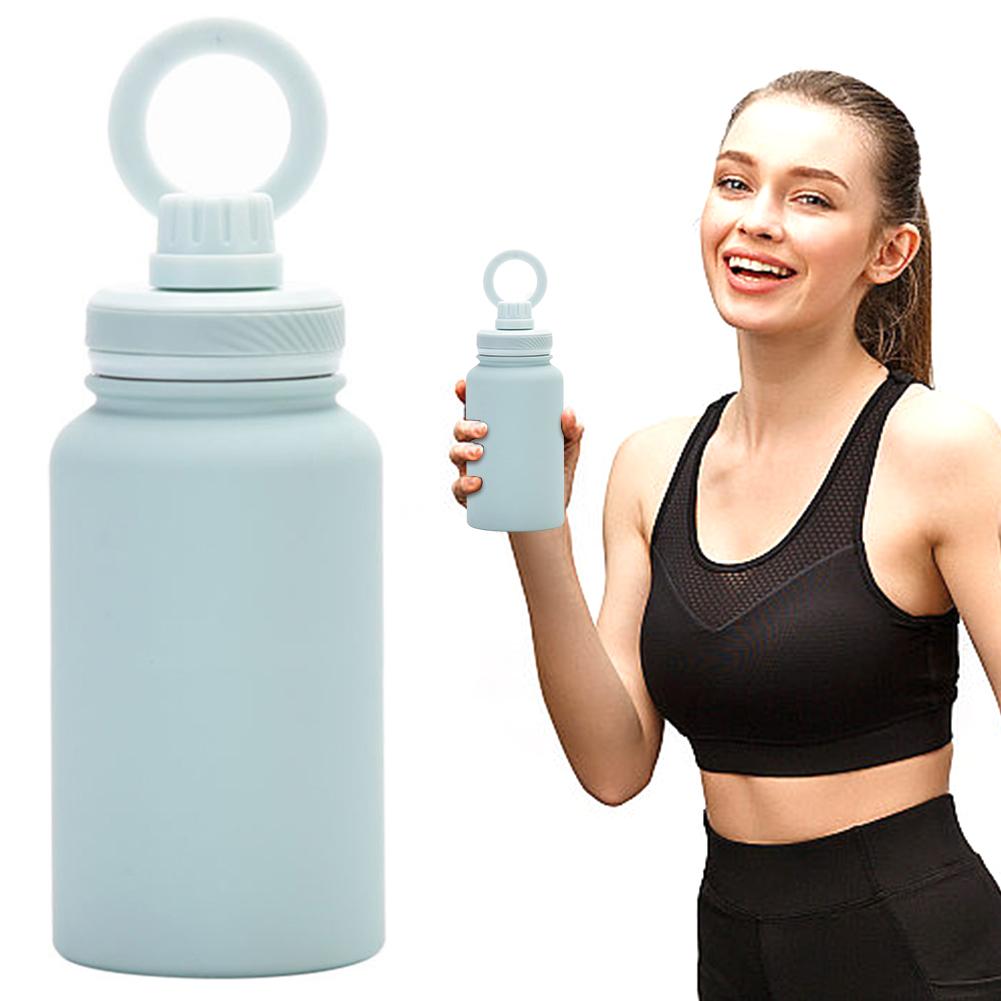 650ml Leak Proof Insulated Bottle with Rotating Phone Holder Stainless Steel Double Layer Vacuum Cup for Outdoor Sports