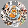 52PCS Cute Persian Cat Graffiti Stickers: Waterproof Cartoon Decor for Phone & Suitcase