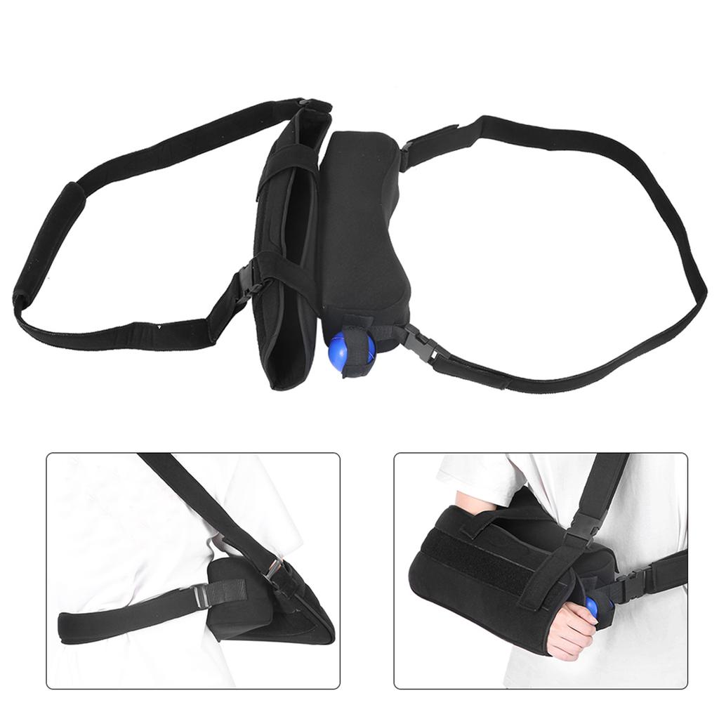 Shoulder Abduction Sling Support Strap Shoulder Immobilizer Brace for Arm Injury Black