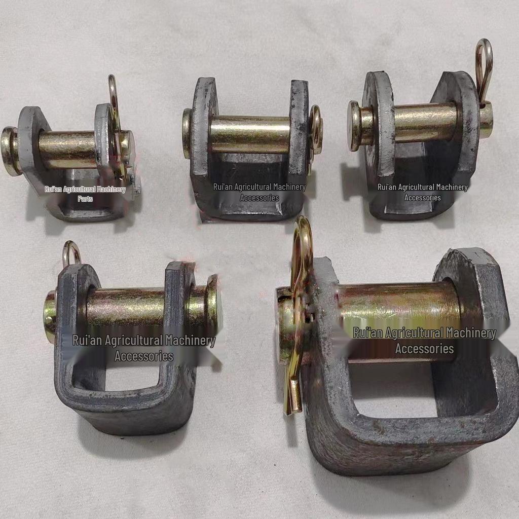 Držák hydraulického válce ve tvaru U pro zvedací oka pro samovykládací systémy traktorů a zemědělských vozidel.