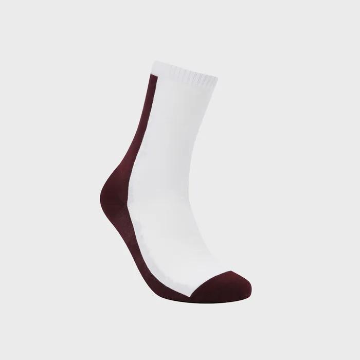 Unisex Color Block Lettering Crew Socks QELAX26161WIN