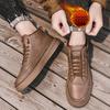 Men's Warm High Top Boots Are Fashionable Versatile Lightweight and Comfortable for Outdoor Travel