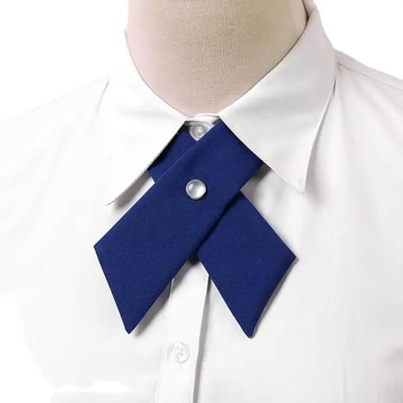 Student Uniform Bow Tie Crisscross Bow Tie for Women Girls School Uniform Adjustable Bowtie Pre-tied Necktie.