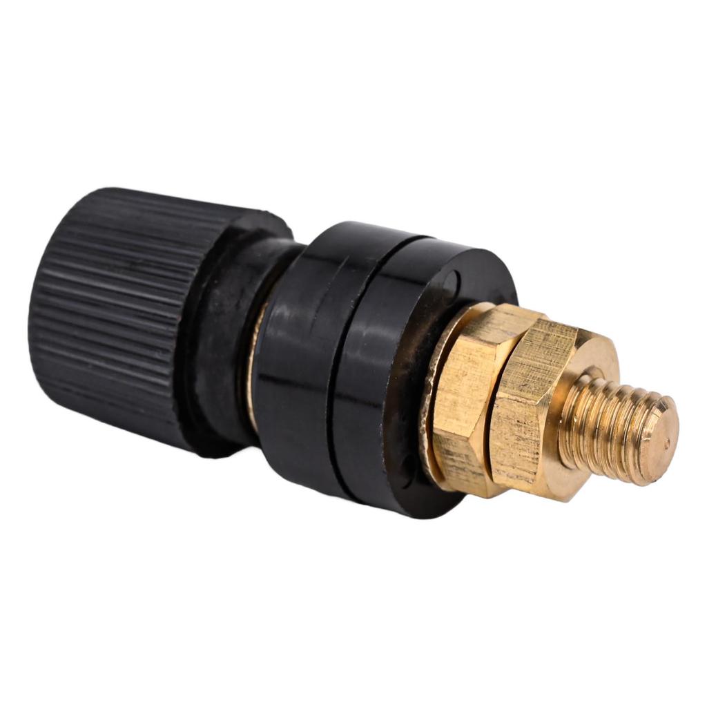 1Pcs 200A Binding Post M8 Thread 555 Type Brass Binding Post For Welding Machines Red Black Posts Terminal Blocks Power Supply