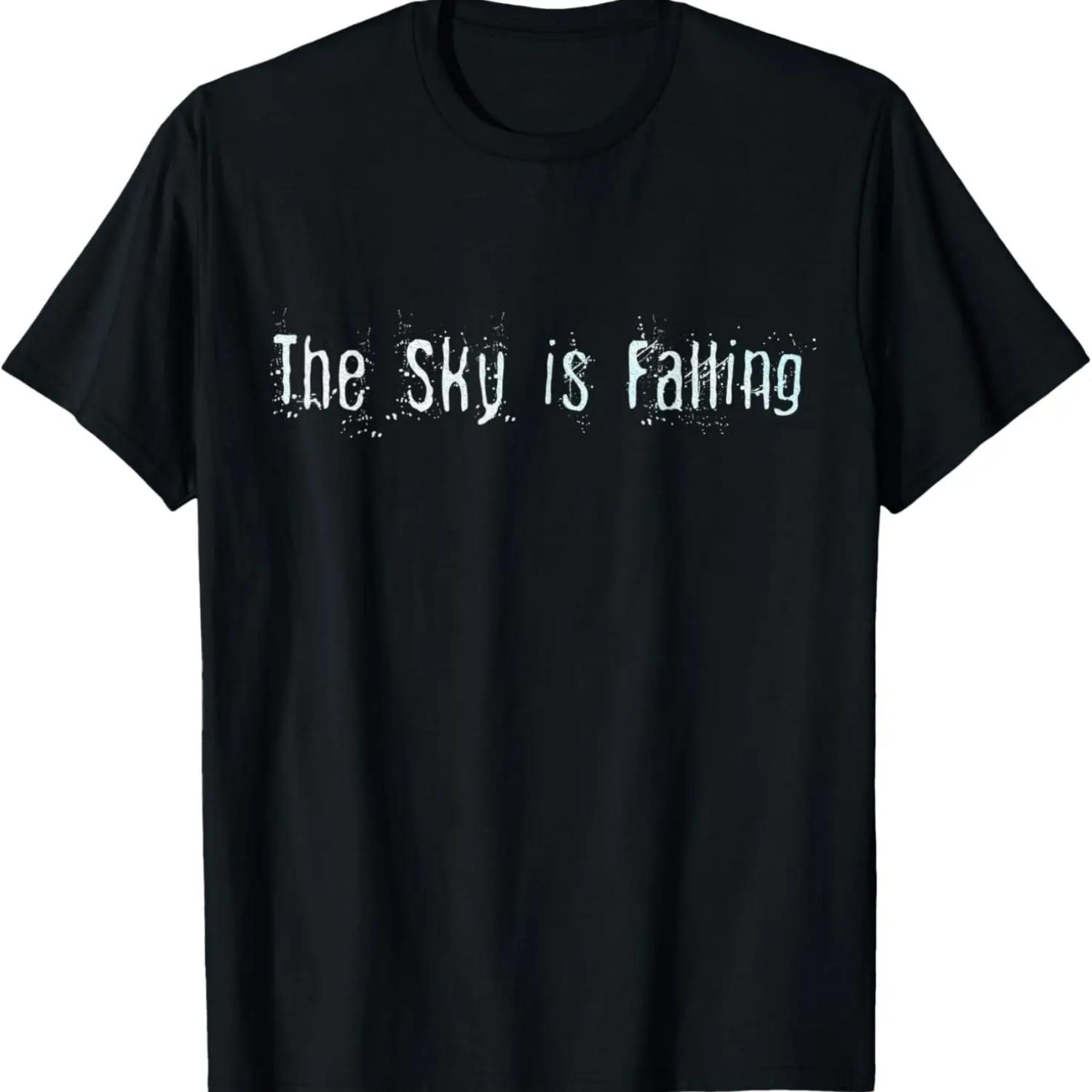 Pessimist Sky is Falling Doomsday Funny Optimists T-Shirt S