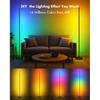 Corner Floor Lamp, Smart RGB LED Corner Lamp with App & Remote, Modern Floor Lamp with 16 Million Colors, Music Sync, Scene Modes, Color Changing